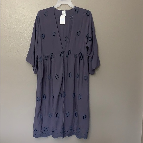 Time and Tru Tops - Women's Eyelet Kimono